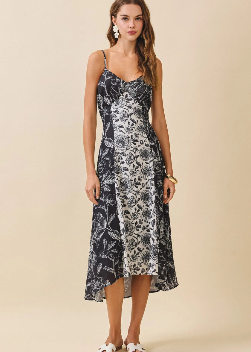 Magnolia Midi Dress Medium / Black