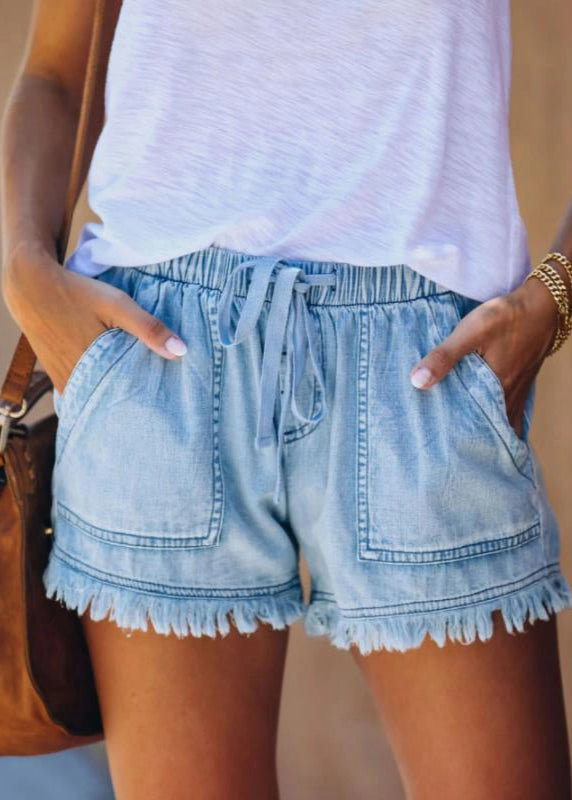 Dakota Denim Fringe Shorts