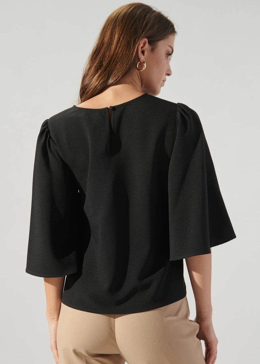 Rya Flutter Sleeve Top