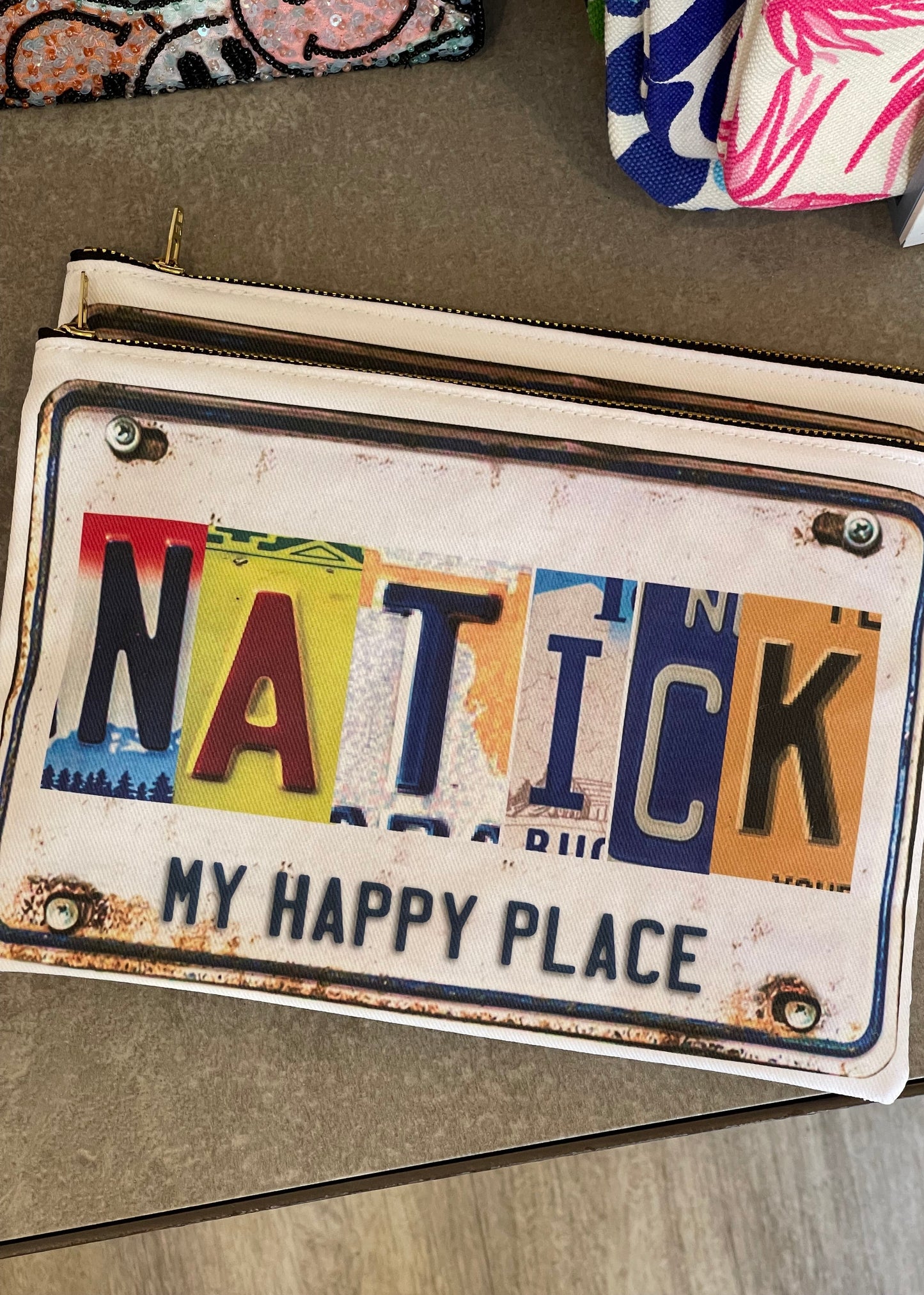 License Plate-My Happy Place Bags