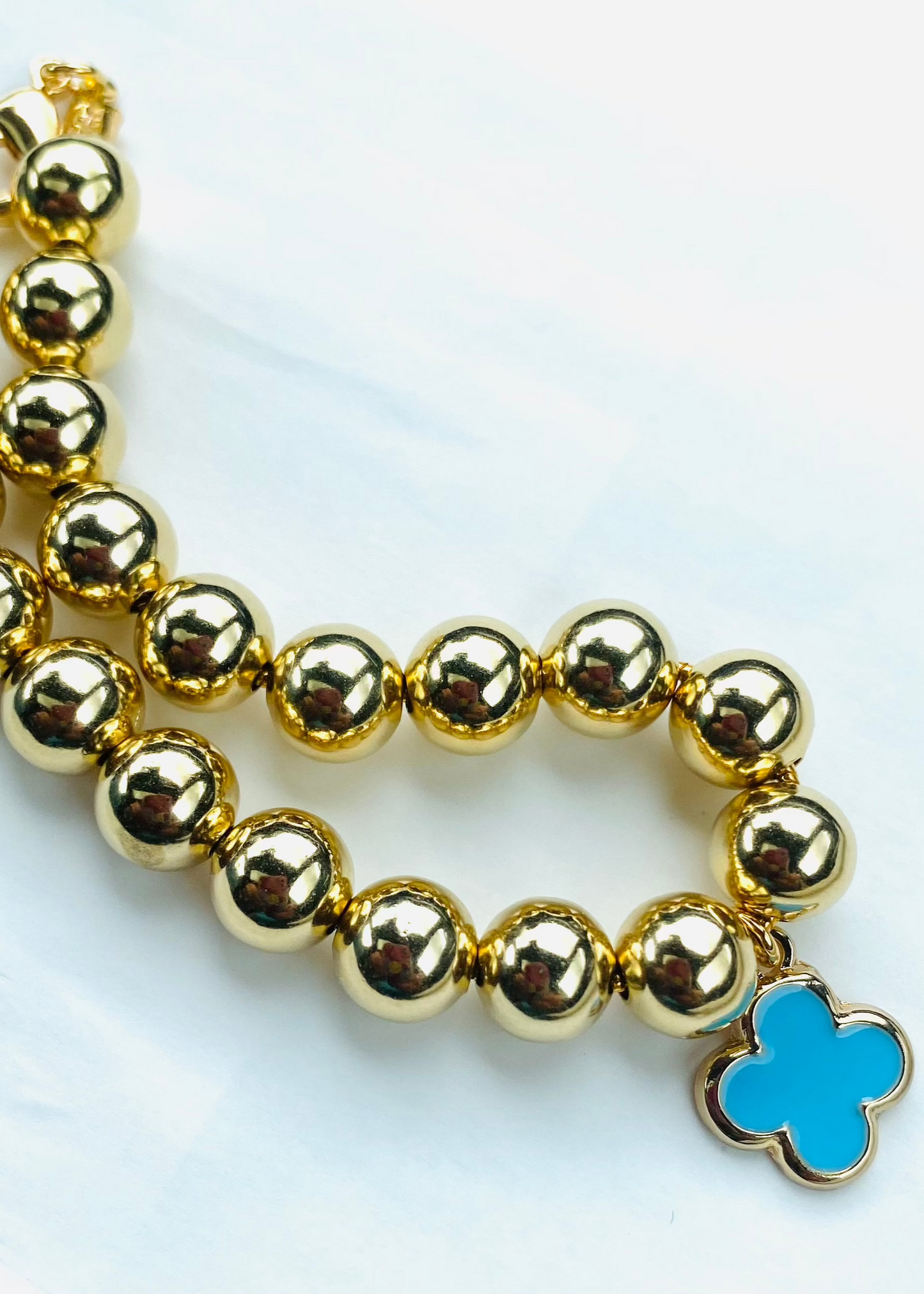 Clover Gold Beaded Bracelets