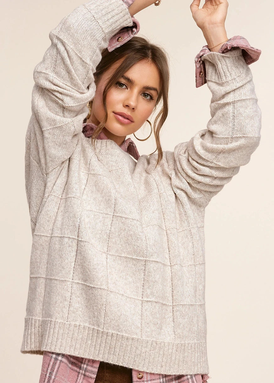Windowpane Sweater