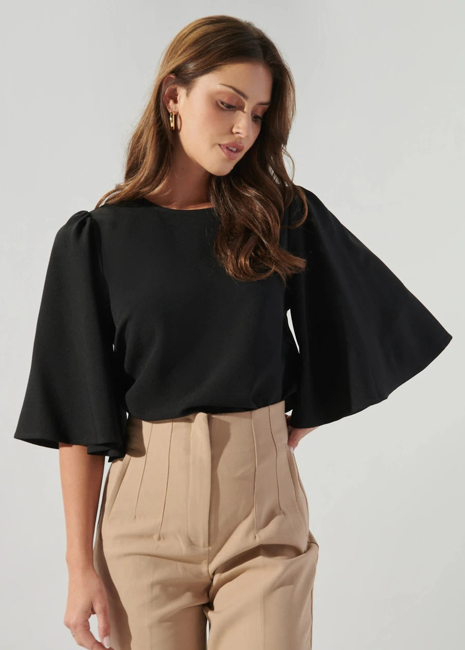 Rya Flutter Sleeve Top