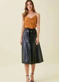 Luna Leather Skirt