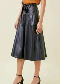 Luna Leather Skirt