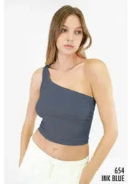 One Shoulder Crop Top