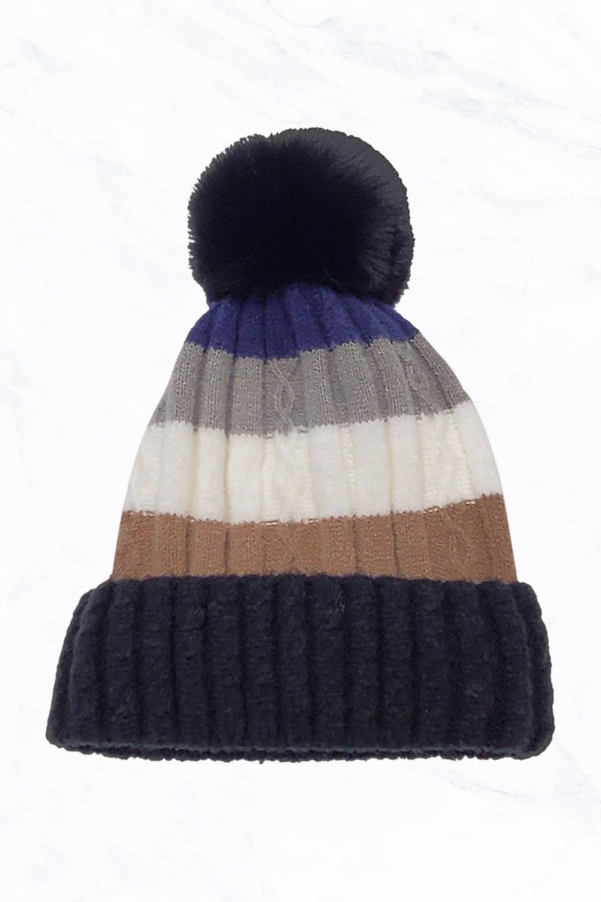Multi Color Stripes Beanie