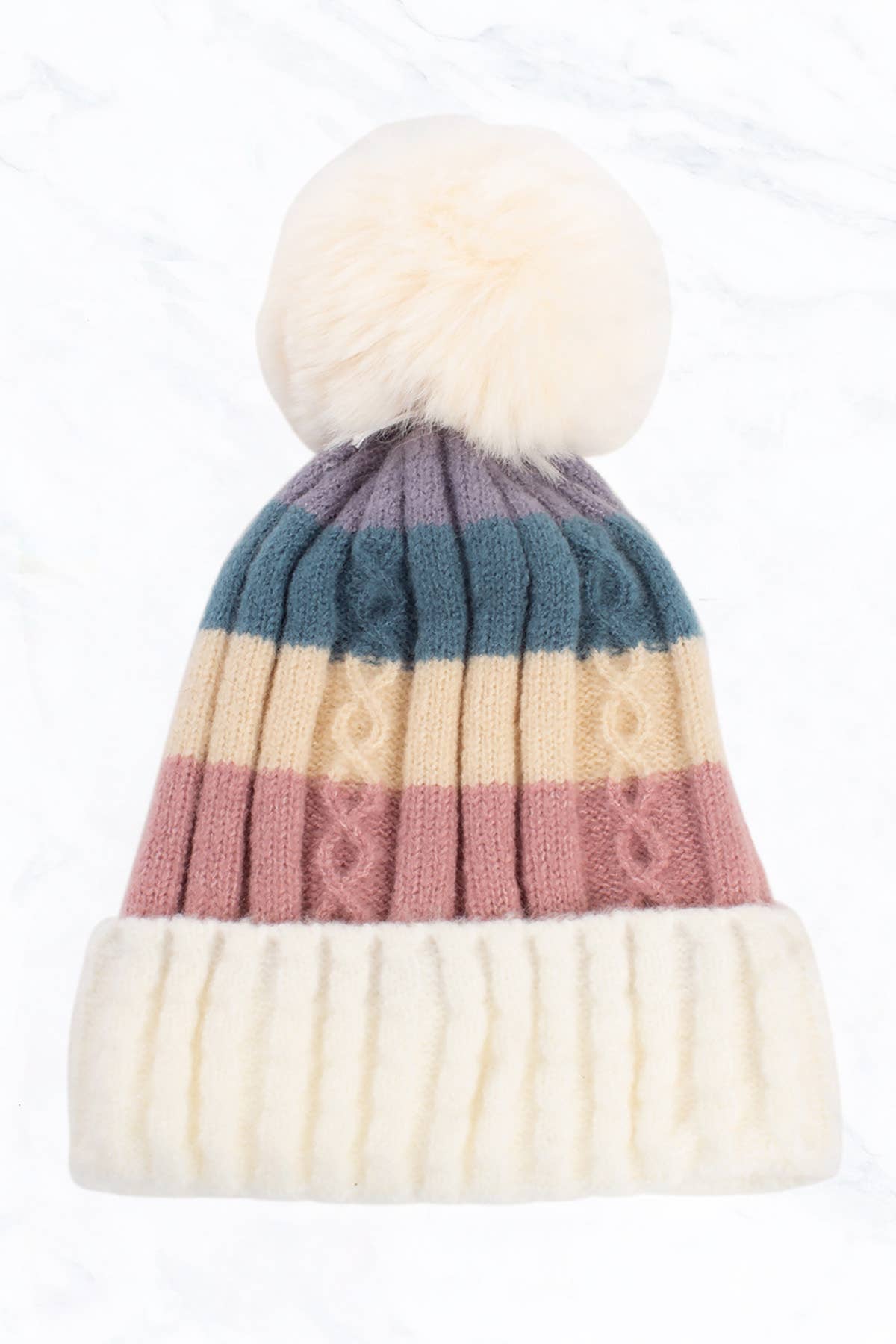 Multi Color Stripes Beanie