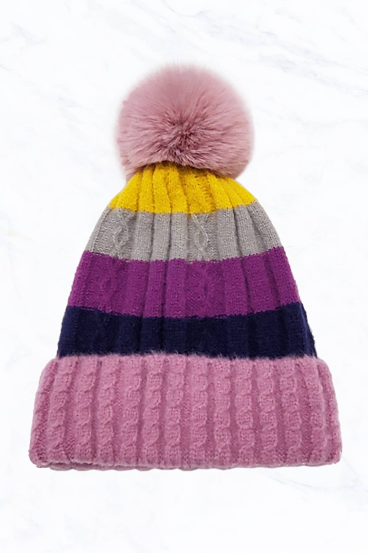 Multi Color Stripes Beanie