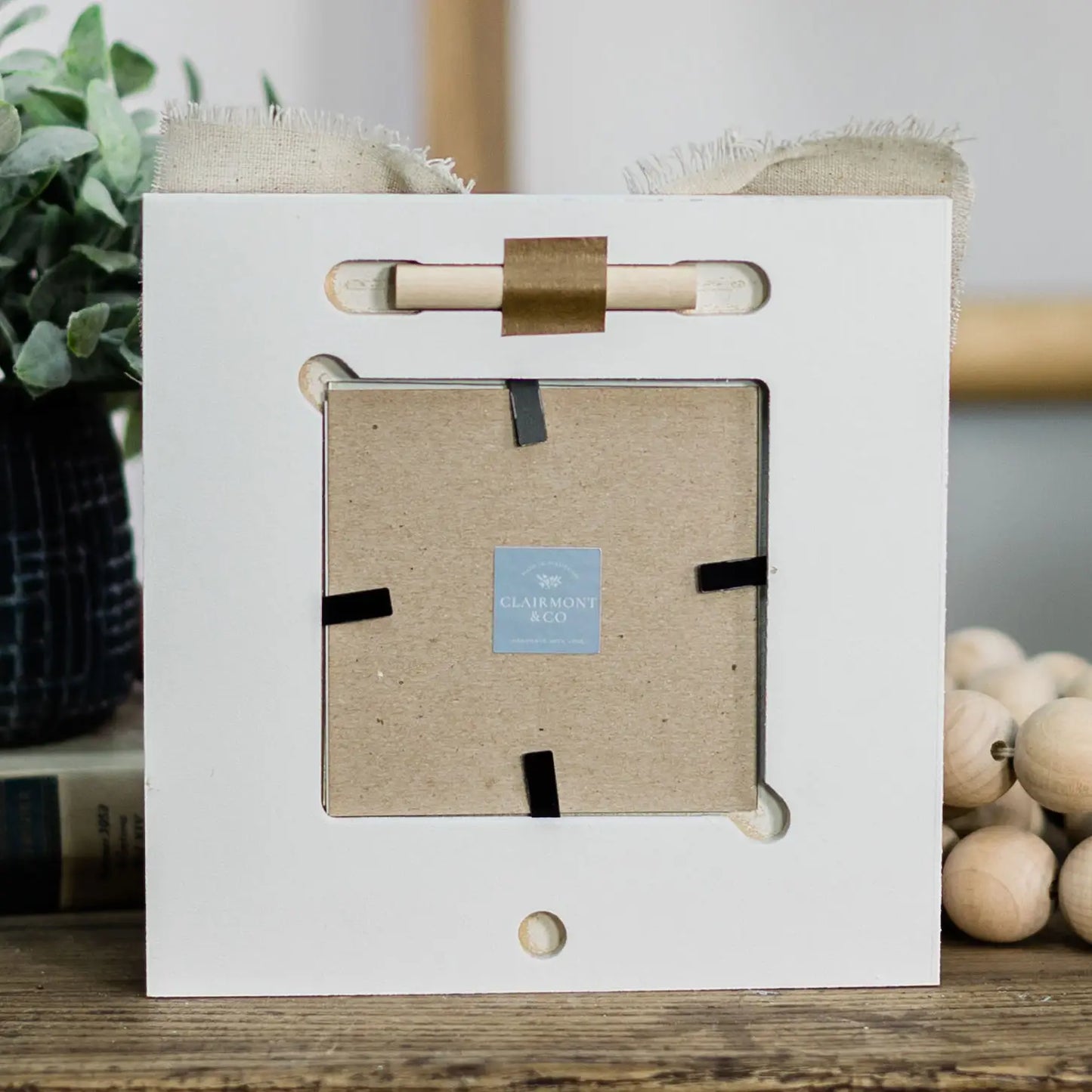Sage Check , Photo Frame