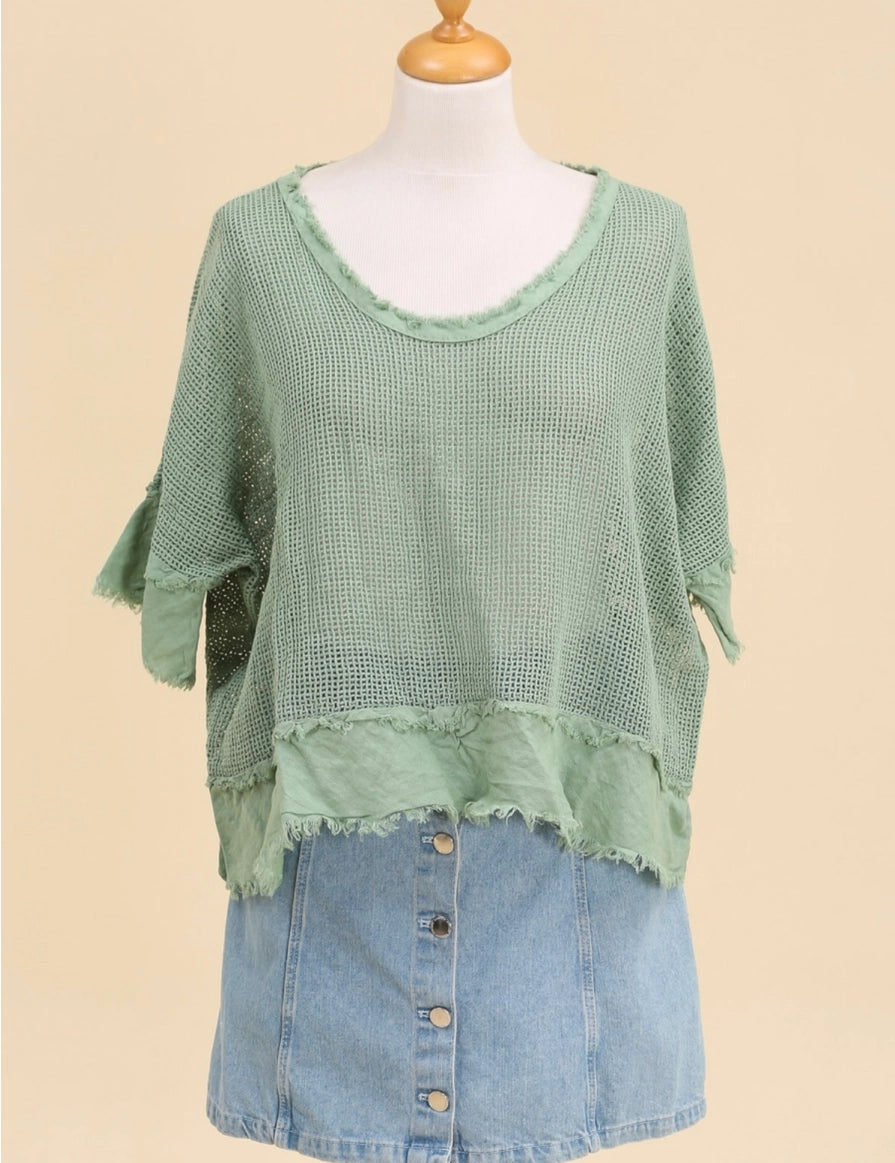 Olivia Openwork Blouse