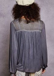 Cody Crochet V-Neck Top