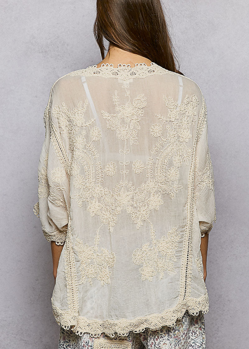 Fable Floral Crochet Blouse