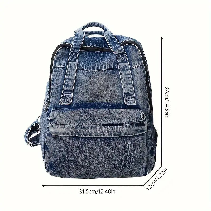 Denim Backpack