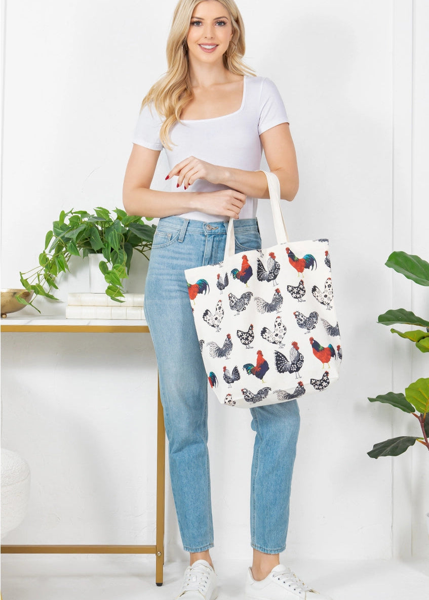 Chicken Canvas Tote