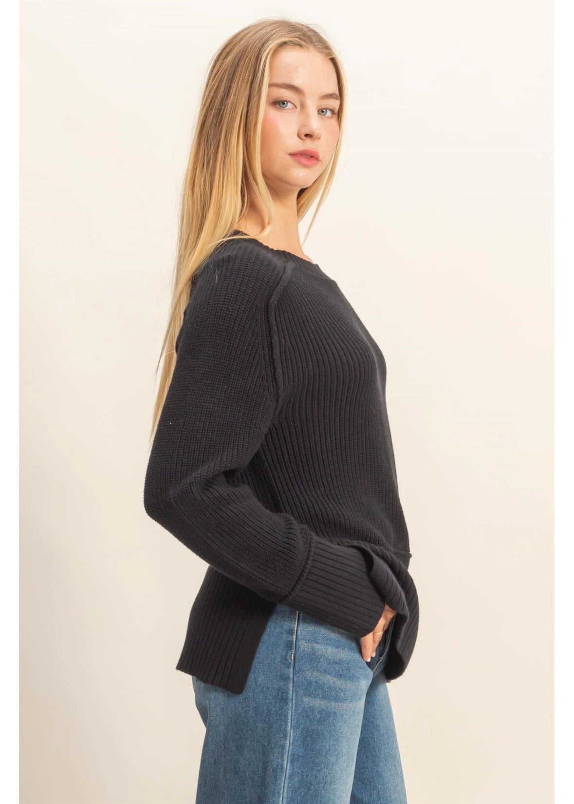 Side Slit Sweater