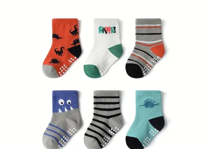 Boy's Adorable Cartoon Socks