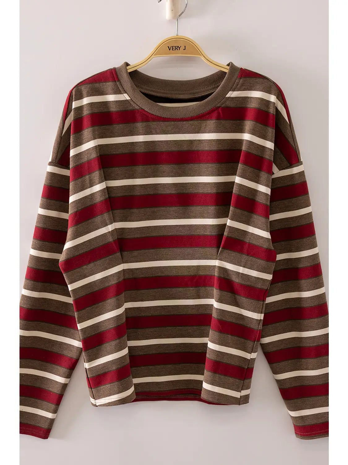 Stripe Waist Pleated Top