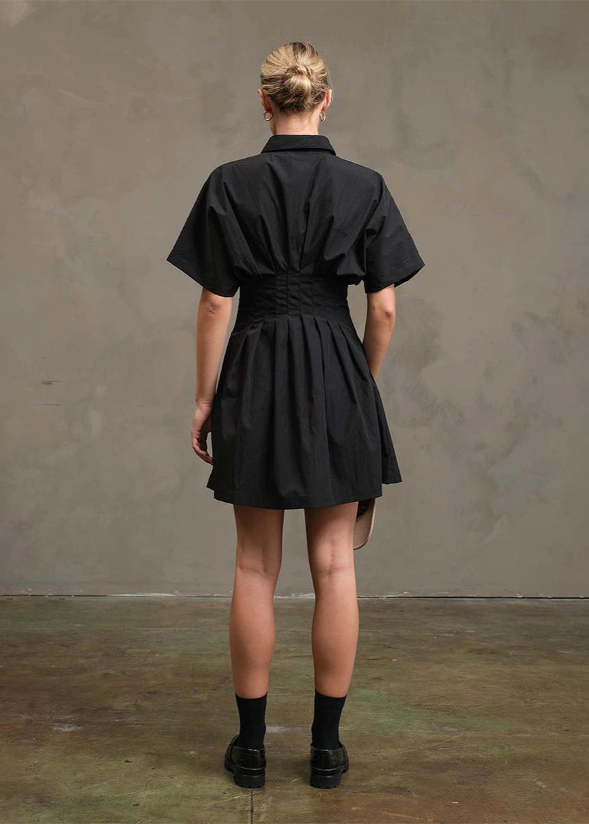 Penny Pintuck Shirt Dress