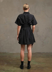 Penny Pintuck Shirt Dress