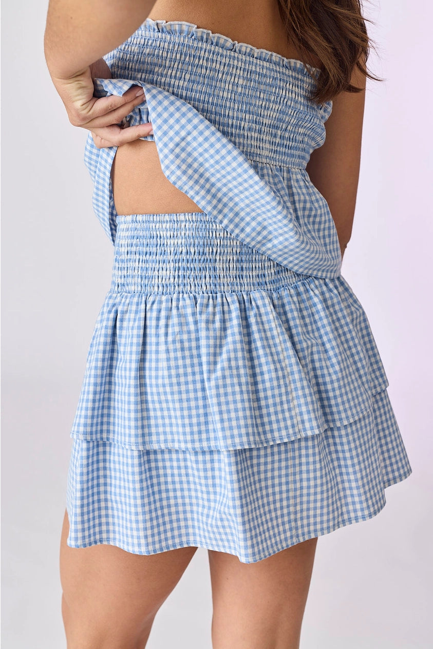Willow Gingham Top & Skirt