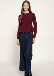Piper Peplum Cardigan