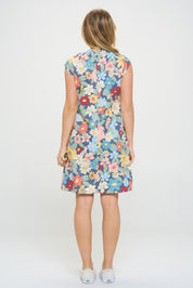 Waterclor Floral Dress
