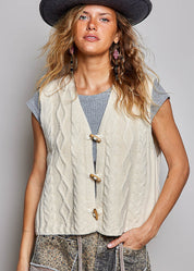 Cable Knit Vest