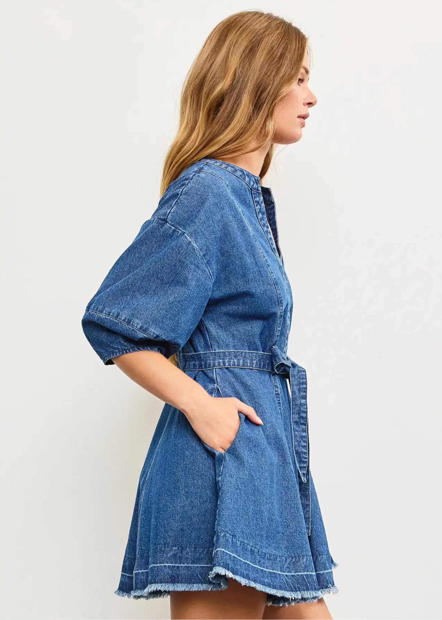 Halfway There Denim Dress