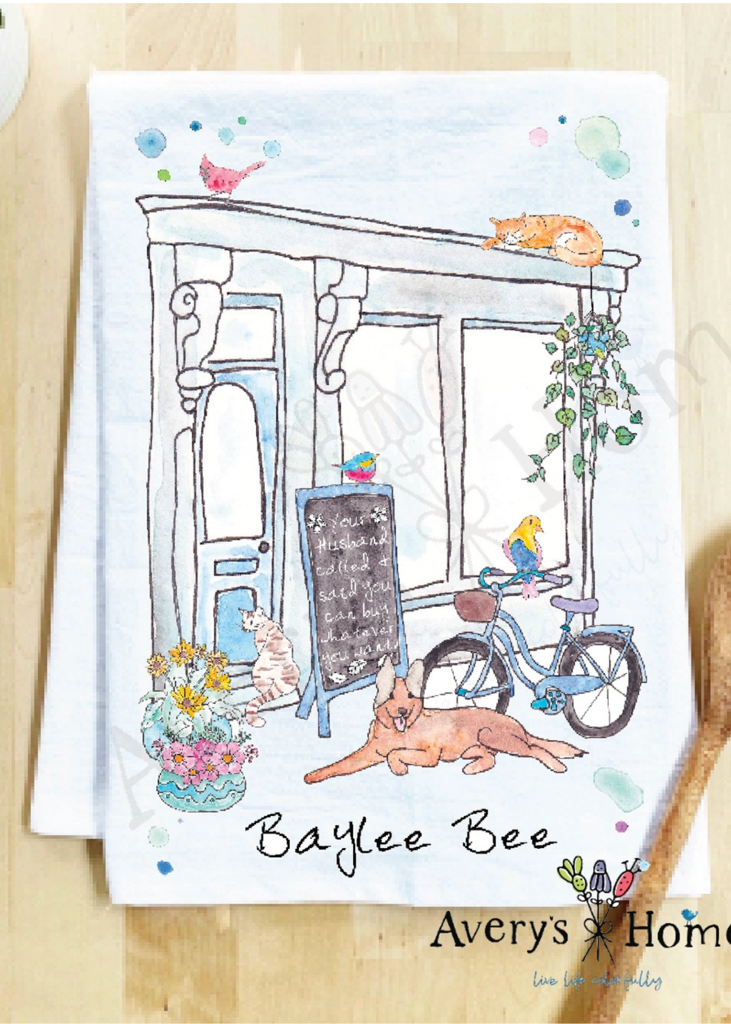 Baylee Bee Dish Towel