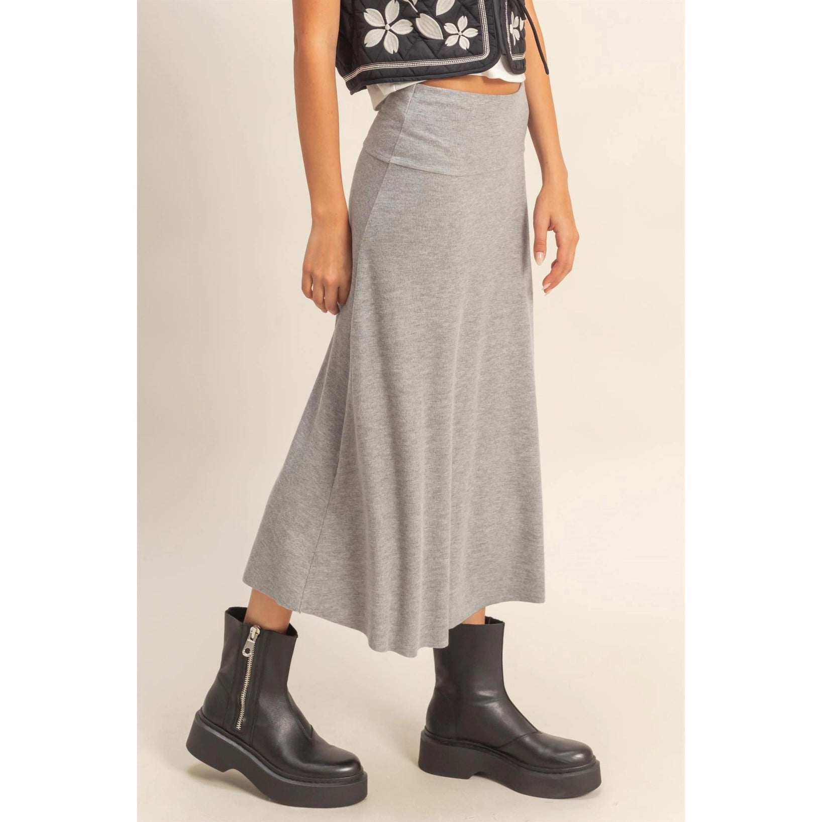 Isabella Ribbed Skirt