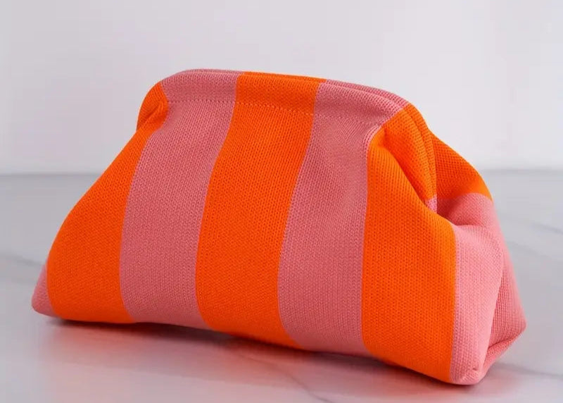 Dory Striped Clutch