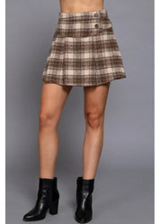Prima Plaid Skirt