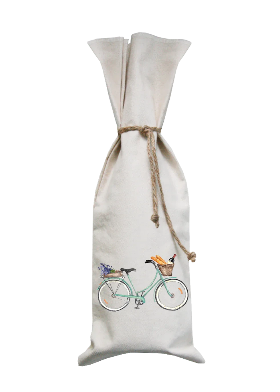 Seafoam Bike, Wine, and Bread Wine Bags