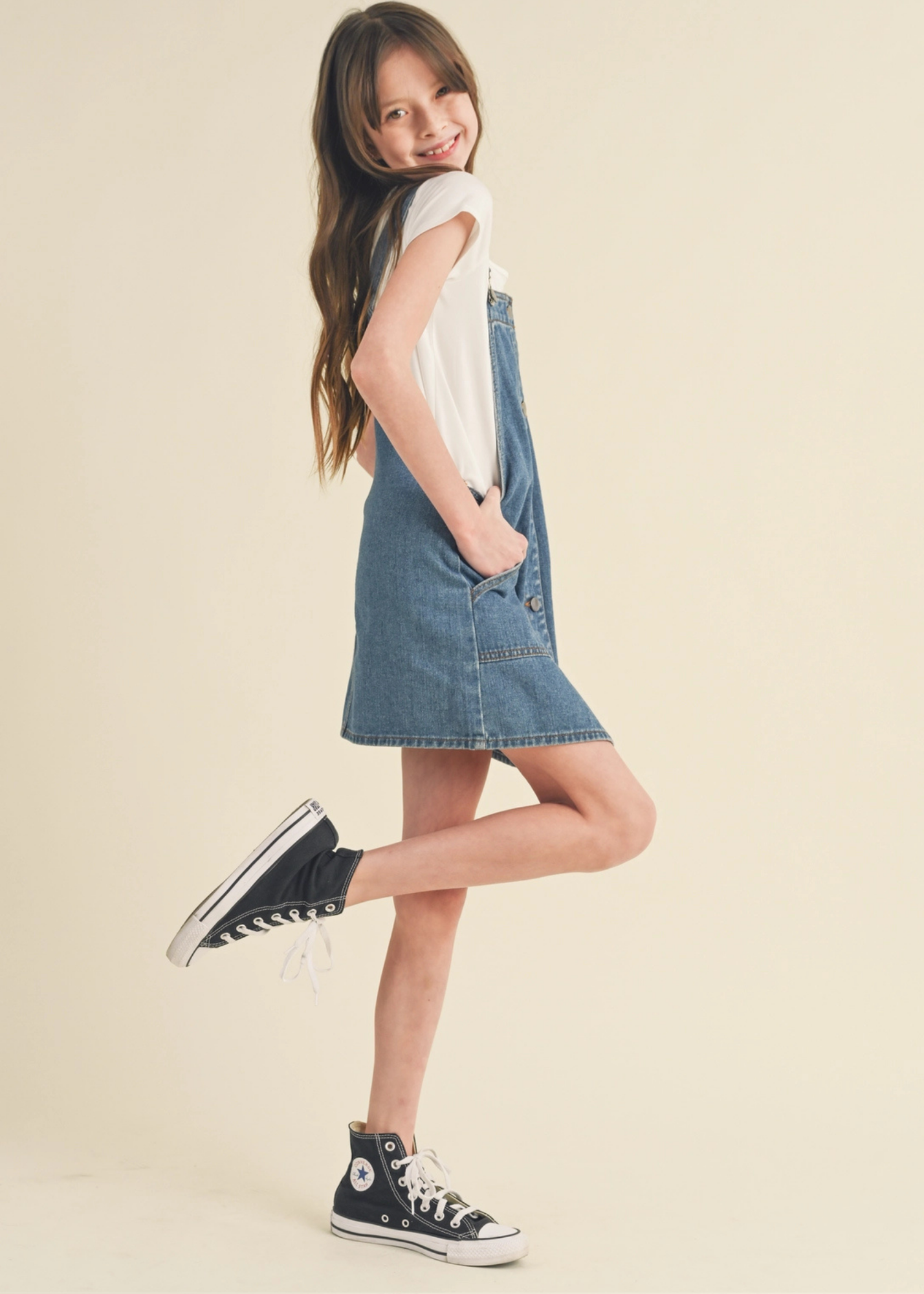 Dani Denim Dress-Tween