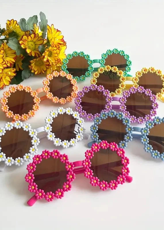 Flower Round Glasses