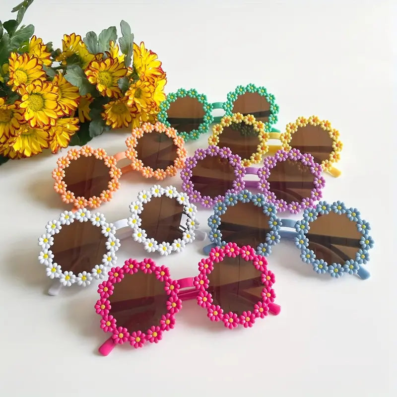 Flower Round Glasses