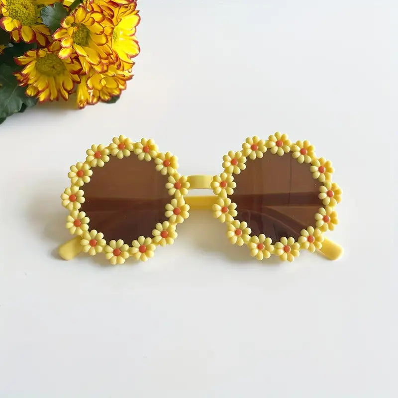 Flower Round Glasses