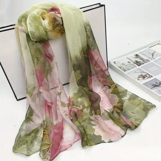 Peony Print Scarve