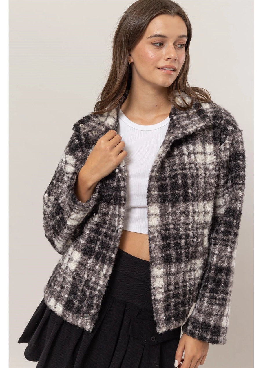 Plaid Boucle Jacket
