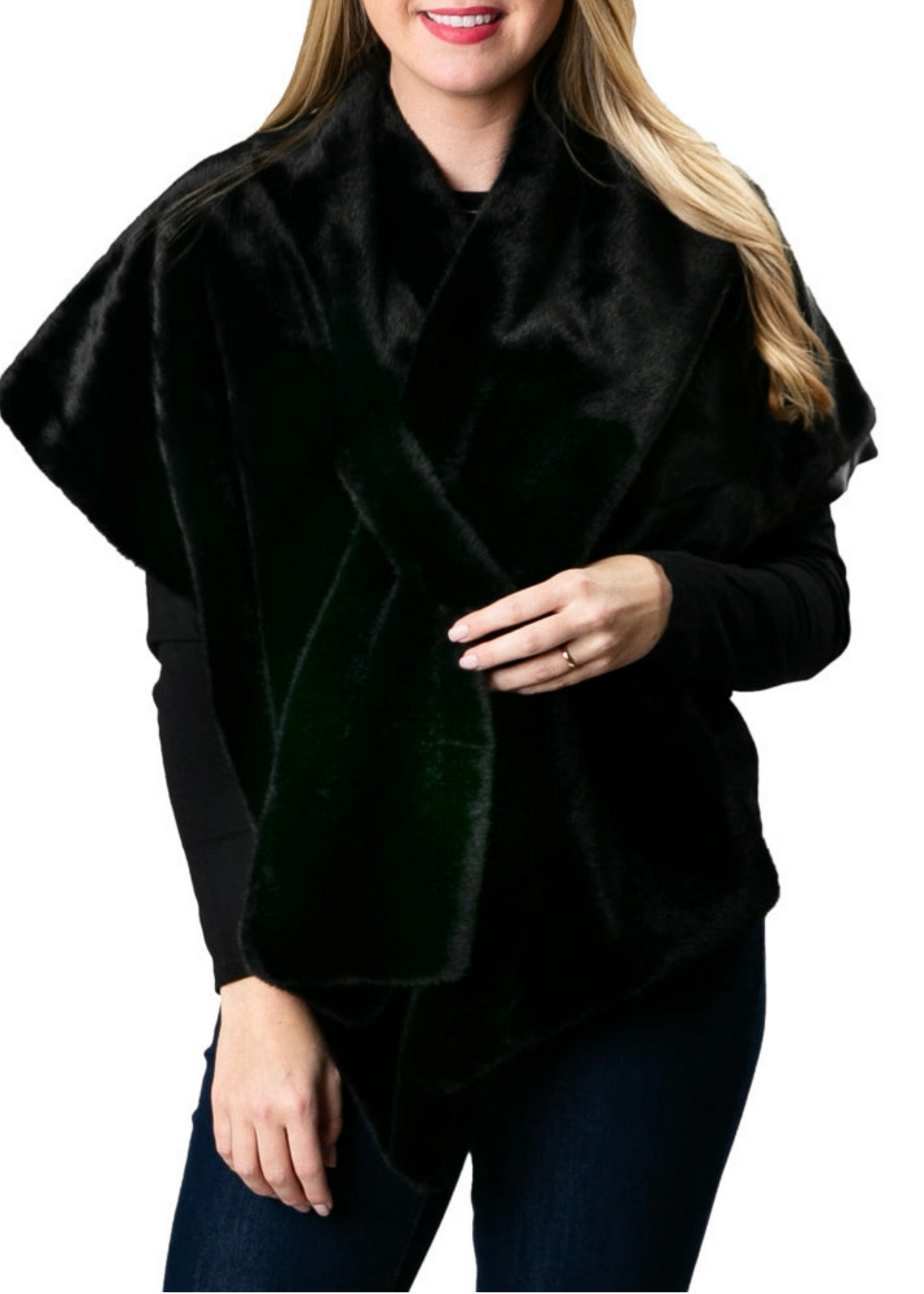 Katie Faux Fur Wrap