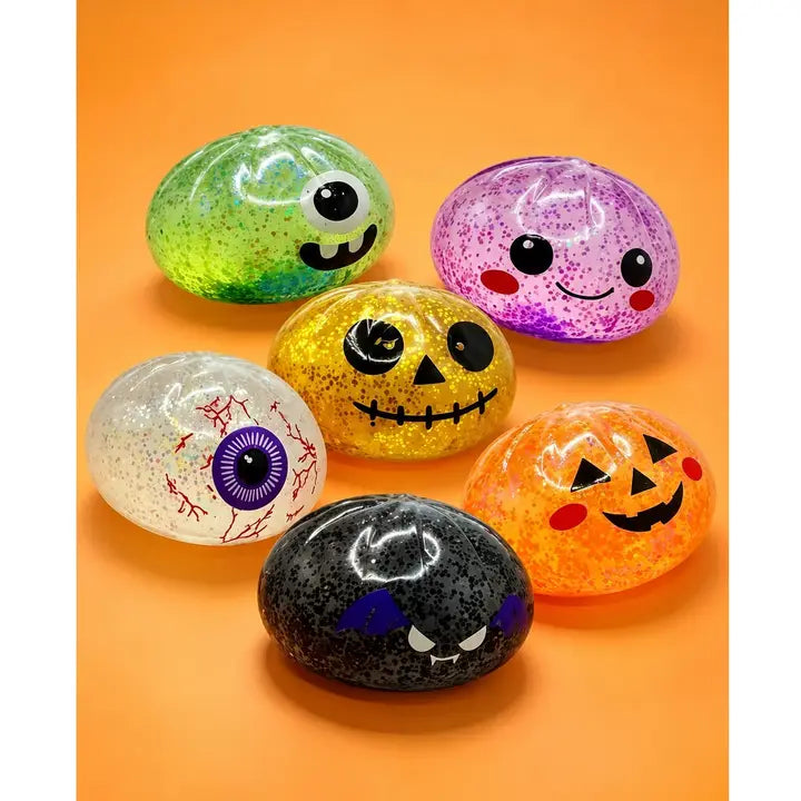 Halloween Glitter Pumpkin Squishy
