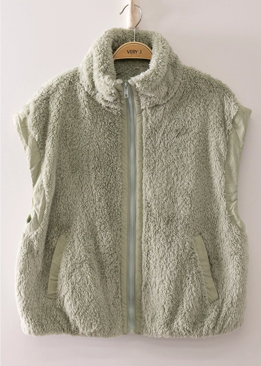 Sherpa Puffer Vest