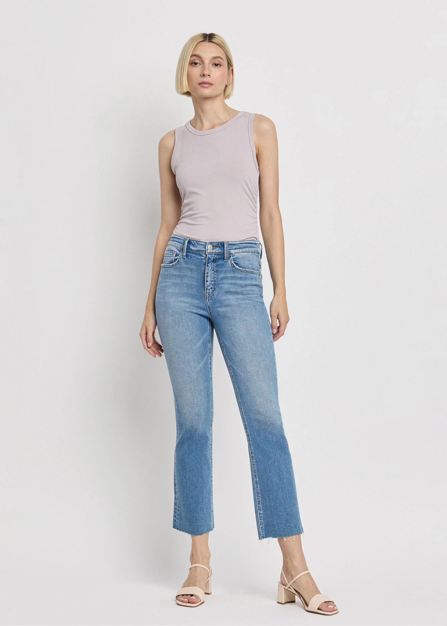 Clayton Crop Flare Jeans