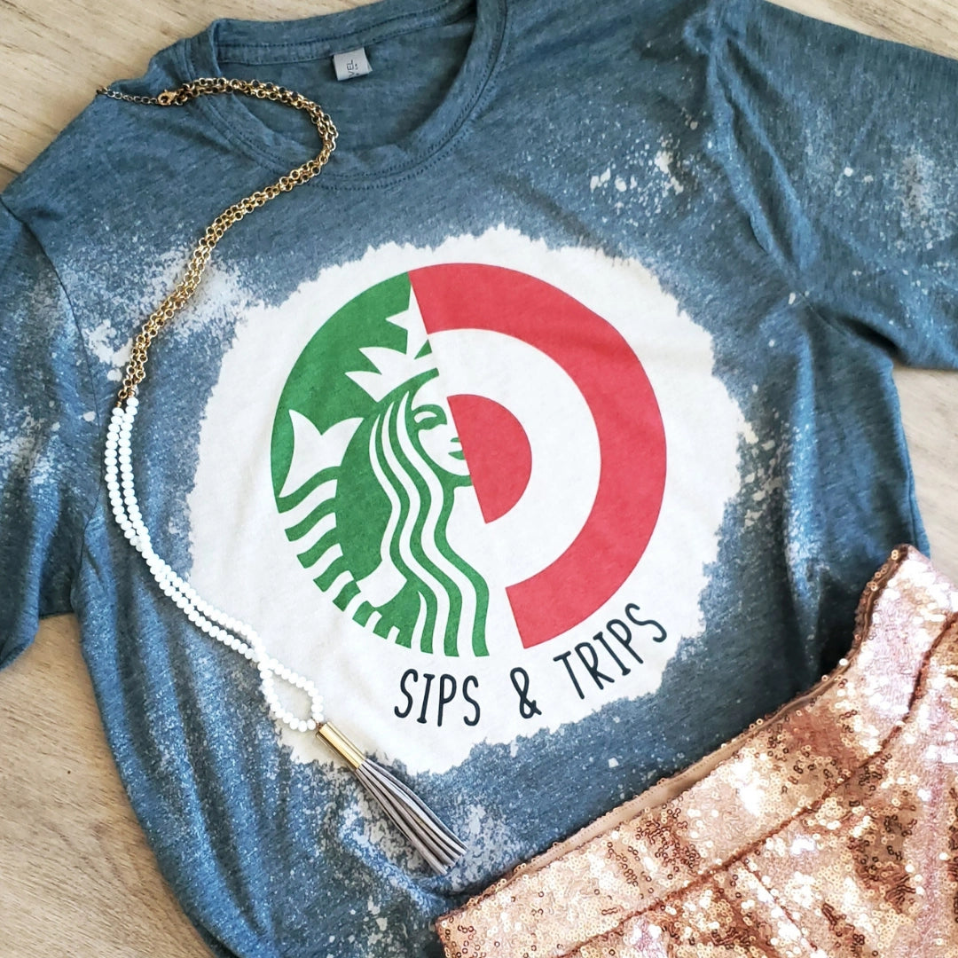 Sips and Trips Graphic Tee