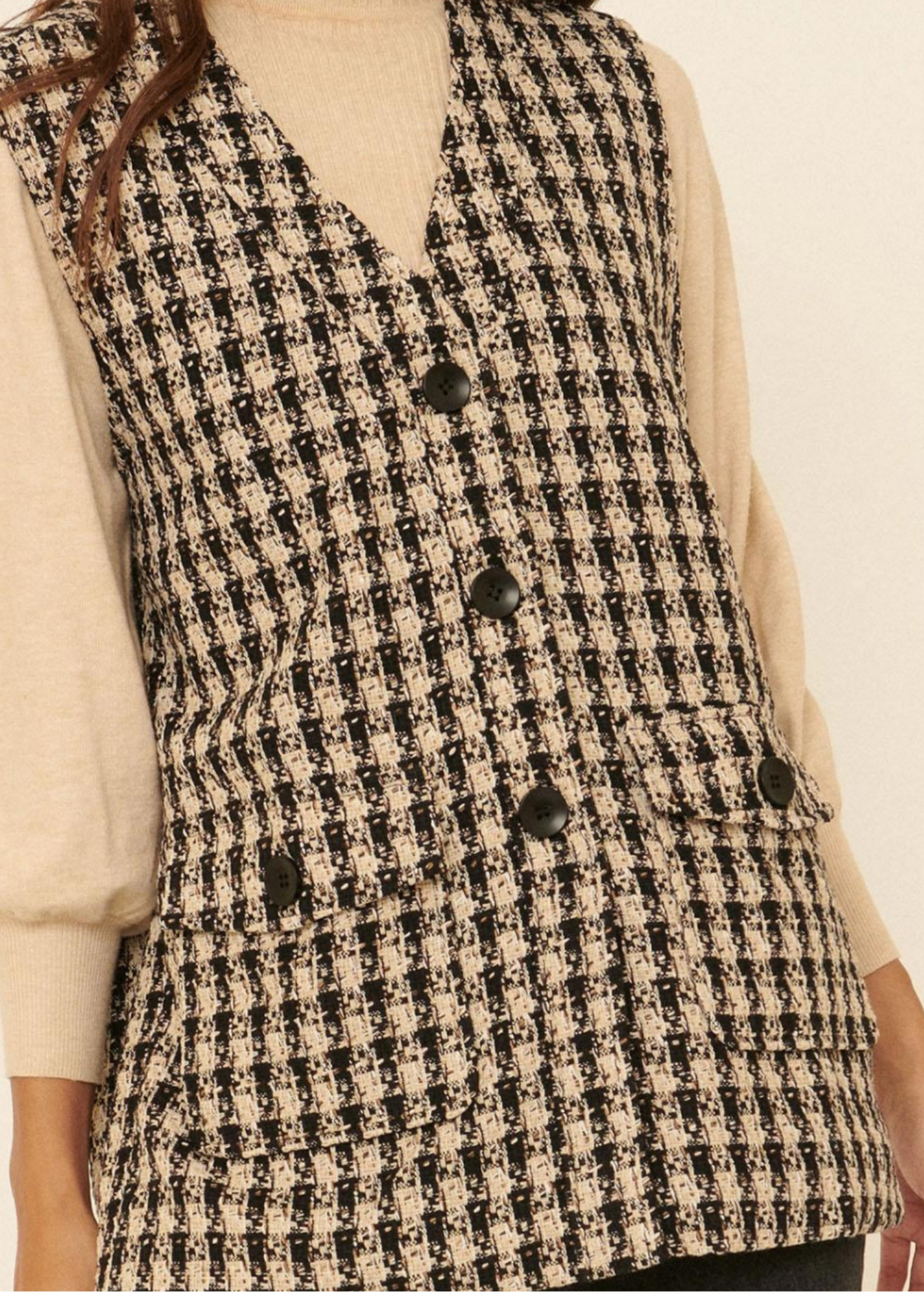 Cara Tweed Vest