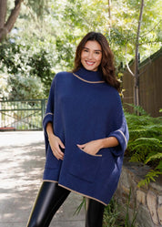 Trace Turtle Neck Poncho