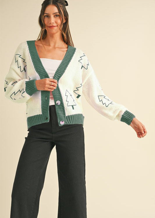 Green Tree Cardigan