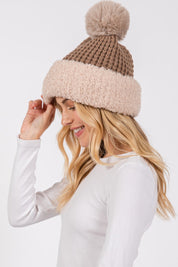 Grid Pom Hat