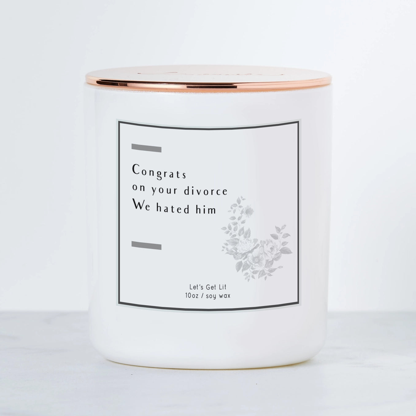 Congrats On Your Divorce Candle